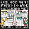 Earth Day Spring April Poem of the Week for upper elementary students