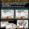 Word of the Day and Week Vocabulary Activities