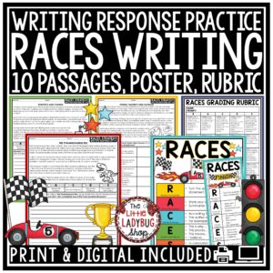RACES Writing Strategy Passages Practice 3rd 4th Grade