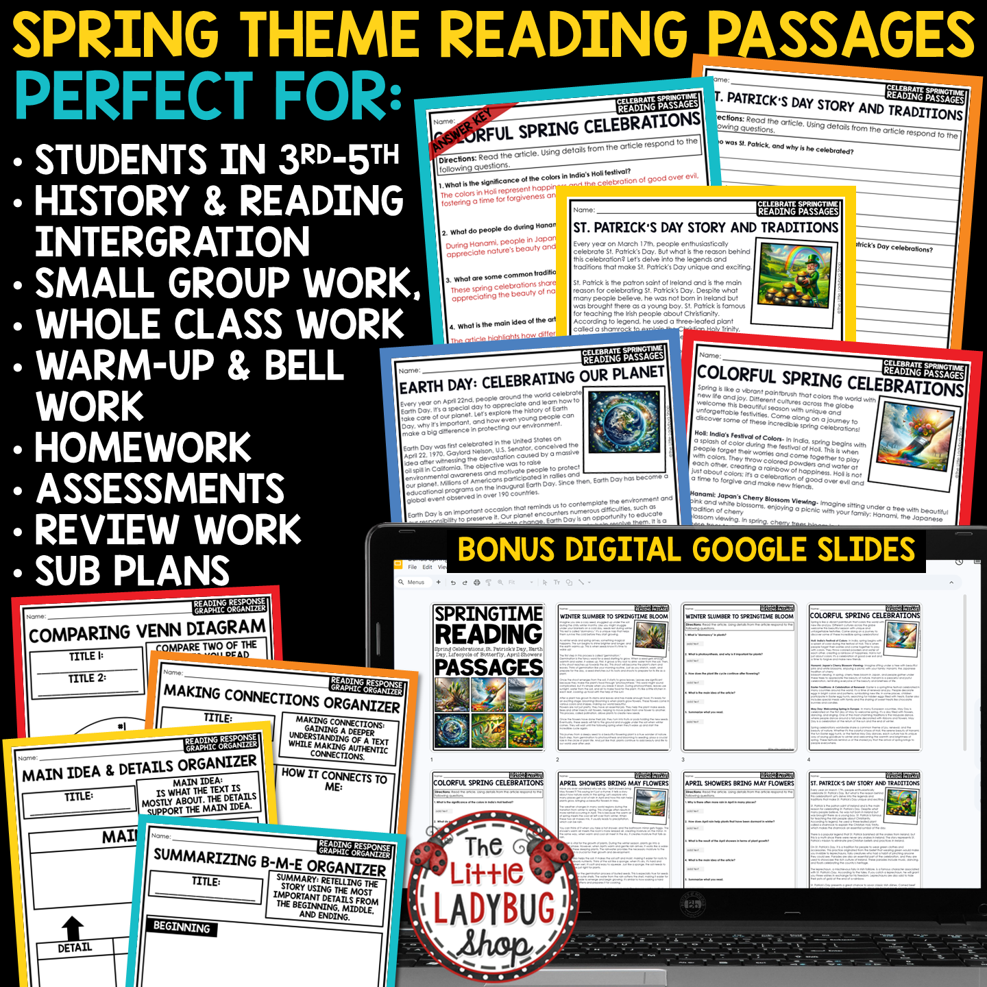 History of St. Patrick's Day Spring Reading Comprehension Passages