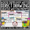 January Winter Direct Drawing Writing Prompts 3rd 4th Grade
