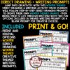 January Winter Direct Drawing Writing Prompts 3rd 4th Grade