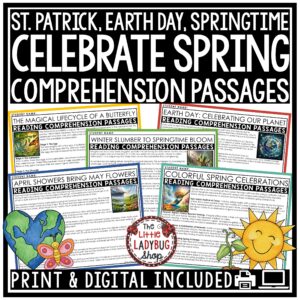 Spring Reading Passages Reading Passages for upper elementary students in 3rd 4th 5th grade.