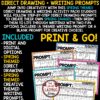 April Spring Direct Drawing Writing Prompts 3rd 4th Grade