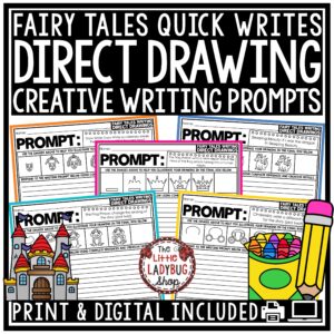 Fairy Tales Direct Drawing Writing Prompts 3rd 4th Grade