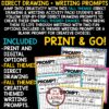 October Fall Direct Drawing Writing Prompts 3rd 4th Grade