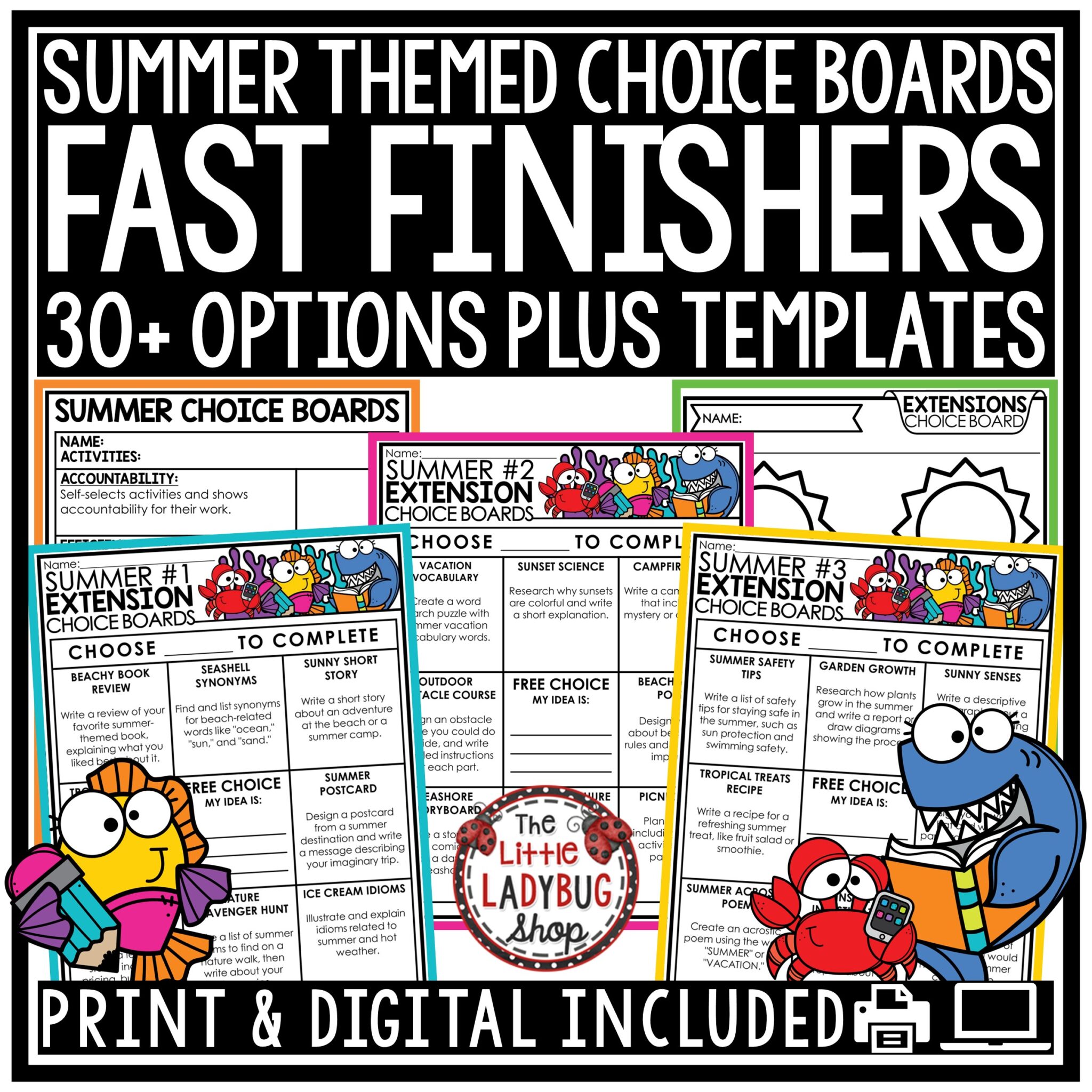 Avoid the Summer Slide Activities for Upper Elementary Students - The ...