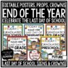 Last Day Week of School Signs End of the Year Photo Booth Props