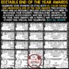 Editable Coloring End of the Year Awards Superlative Certificates