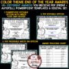 Editable Coloring End of the Year Awards Superlative Certificates