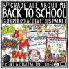 Superhero Back to School Activities 5th Grade