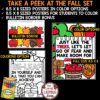 Fall Affirmations Coloring Pages Quote Posters Bulletin Board