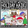 Christmas Winter Haiku Poetry Writing December Christmas Bulletin Board Ideas