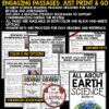 Earth Science Reading Review Passages Layers Of The Earth