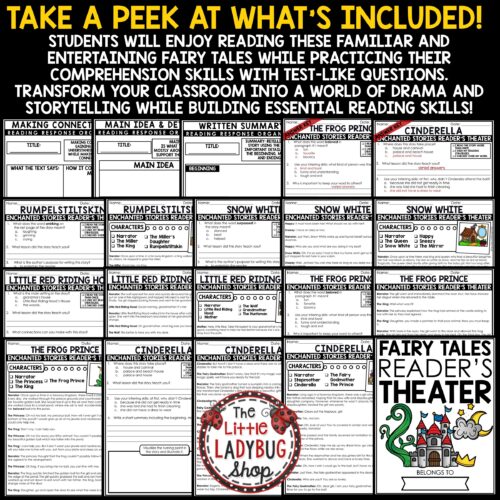 Drama Reader's Theater Scripts Fairy Tales 3rd 4th Grade