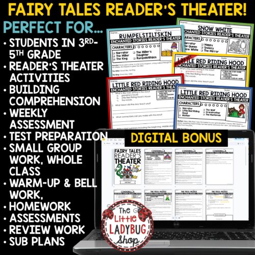Drama Reader's Theater Scripts Fairy Tales 3rd 4th Grade