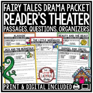 Drama Reader's Theater Scripts Fairy Tales Reading 3rd 4th Grade