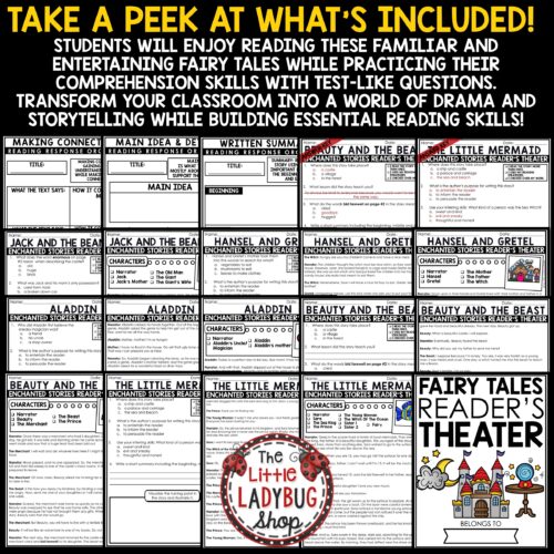 Drama Reader's Theater Scripts Fairy Tales Reading 3rd 4th Grade