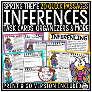 Making Inferences Worksheets 3rd 4th Grade Inferencing Text Evidence Activities