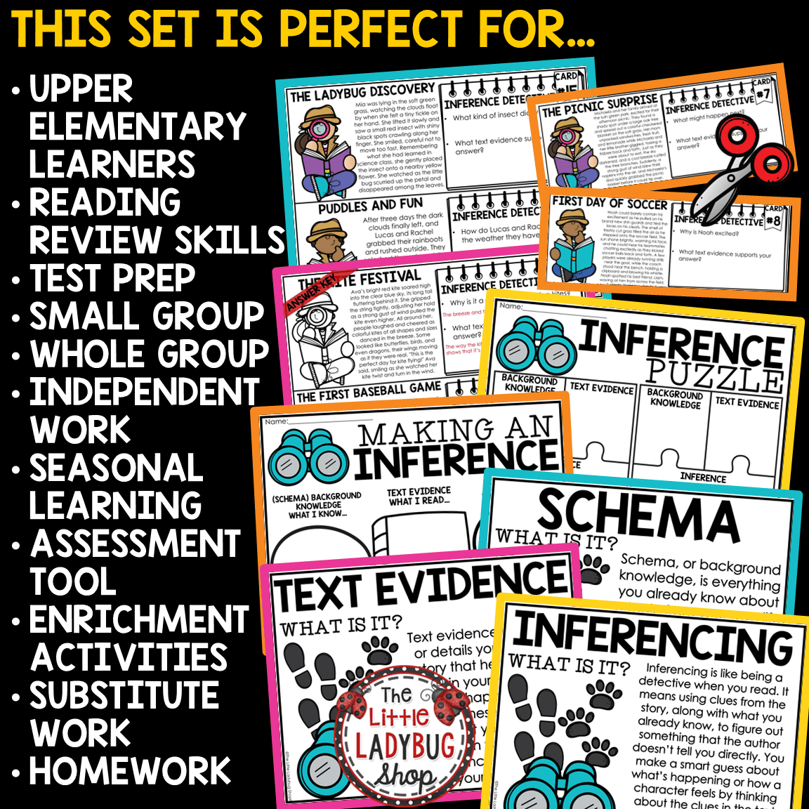 Making Inferences Worksheets 3rd 4th Grade Inferencing Text Evidence ...