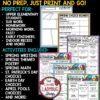 March April Spring Fast Finishers Choice Boards 3rd 4th Grade