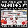 History of Valentine's Day Reading Passages 3rd 4th Grade