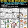 Earth Day St. Patrick's Day Spring-Themed Brain Breaks