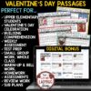 History of Valentine's Day Reading Passages 3rd 4th Grade
