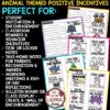 Animal Theme Positive Affirmations Sticky Notes Home