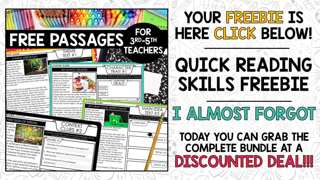 Quick Reading Comprehension Skills Passages
