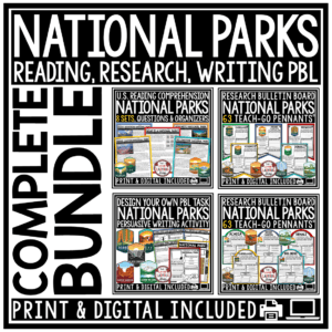United States Yellowstone National Parks Spring Reading
