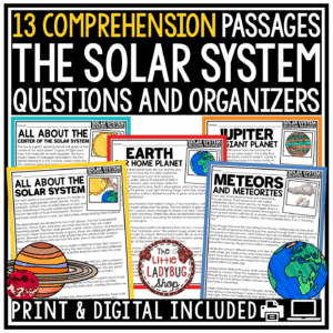 Planets of the Solar System Activities Outer Space Solar System Worksheets Sun