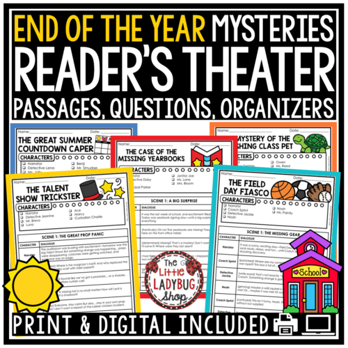 End of the Year Mysteries Reading Reader's Theater Scripts