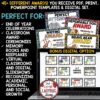 Animal Theme Editable End of the Year Awards Certificates
