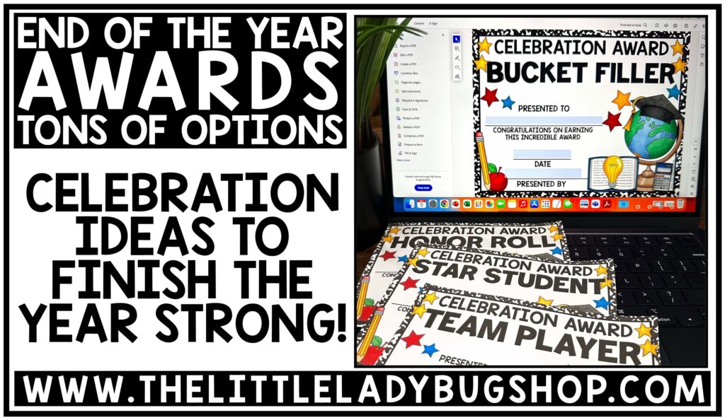 End of the Year Awards & Celebration Ideas to Finish the Year Strong (Upper Elementary)