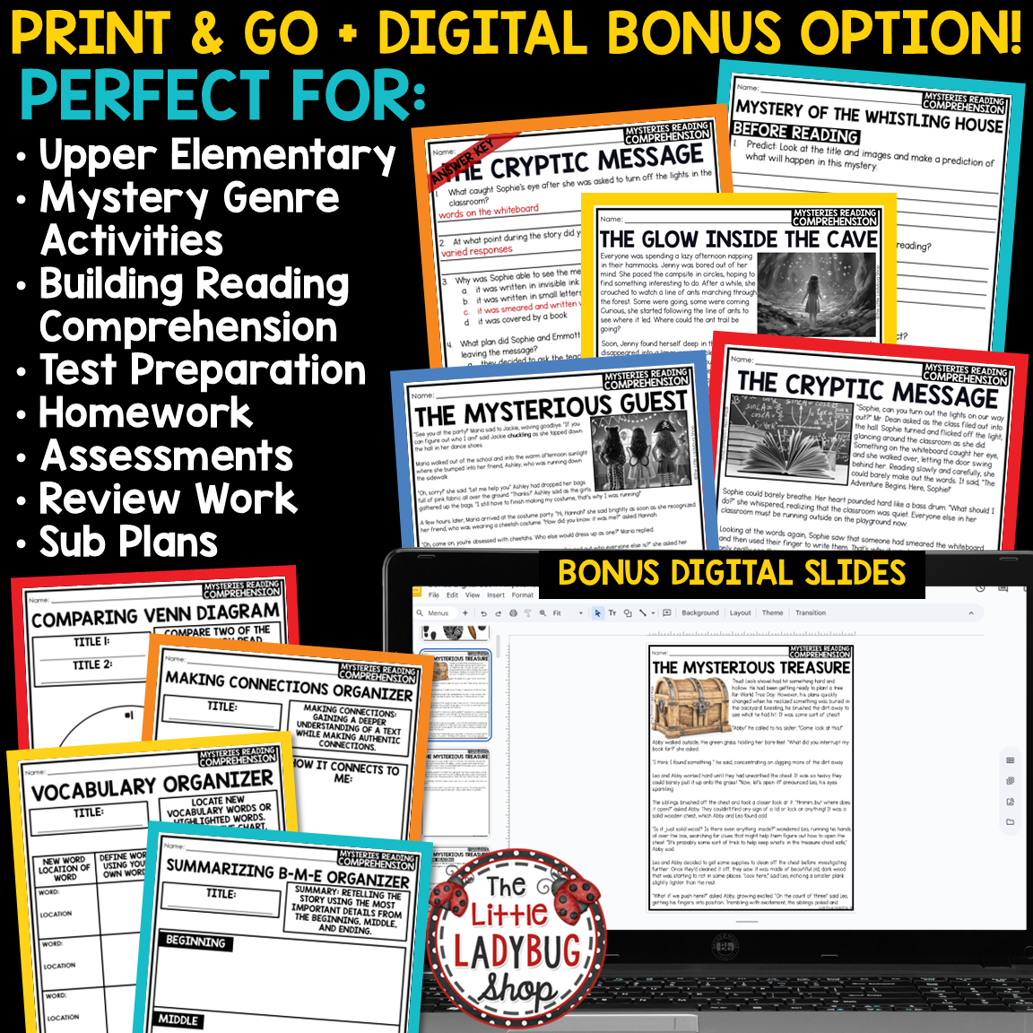 Mystery Reading Comprehension Passages 3rd 4th Grade Mysteries