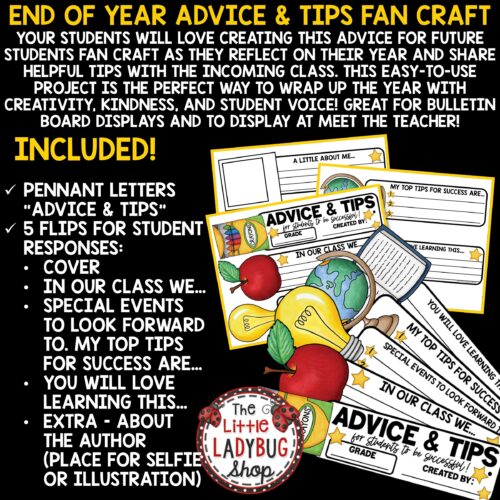 End of the School Year Craft Advice for Future Students