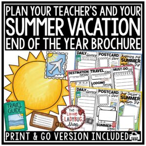 Plan Your Teacher's Summer Vacation Writing Project