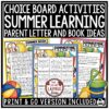 Summer Learning Activities Packet 3rd 4th Grade Summer Reading Letter To Parents