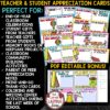 Teacher Student End of Year Thank You Letters Cards Notes