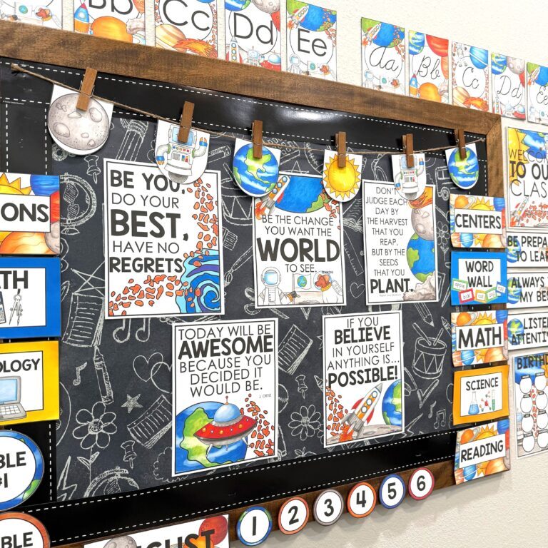 Space Planets Theme Back to school class decor