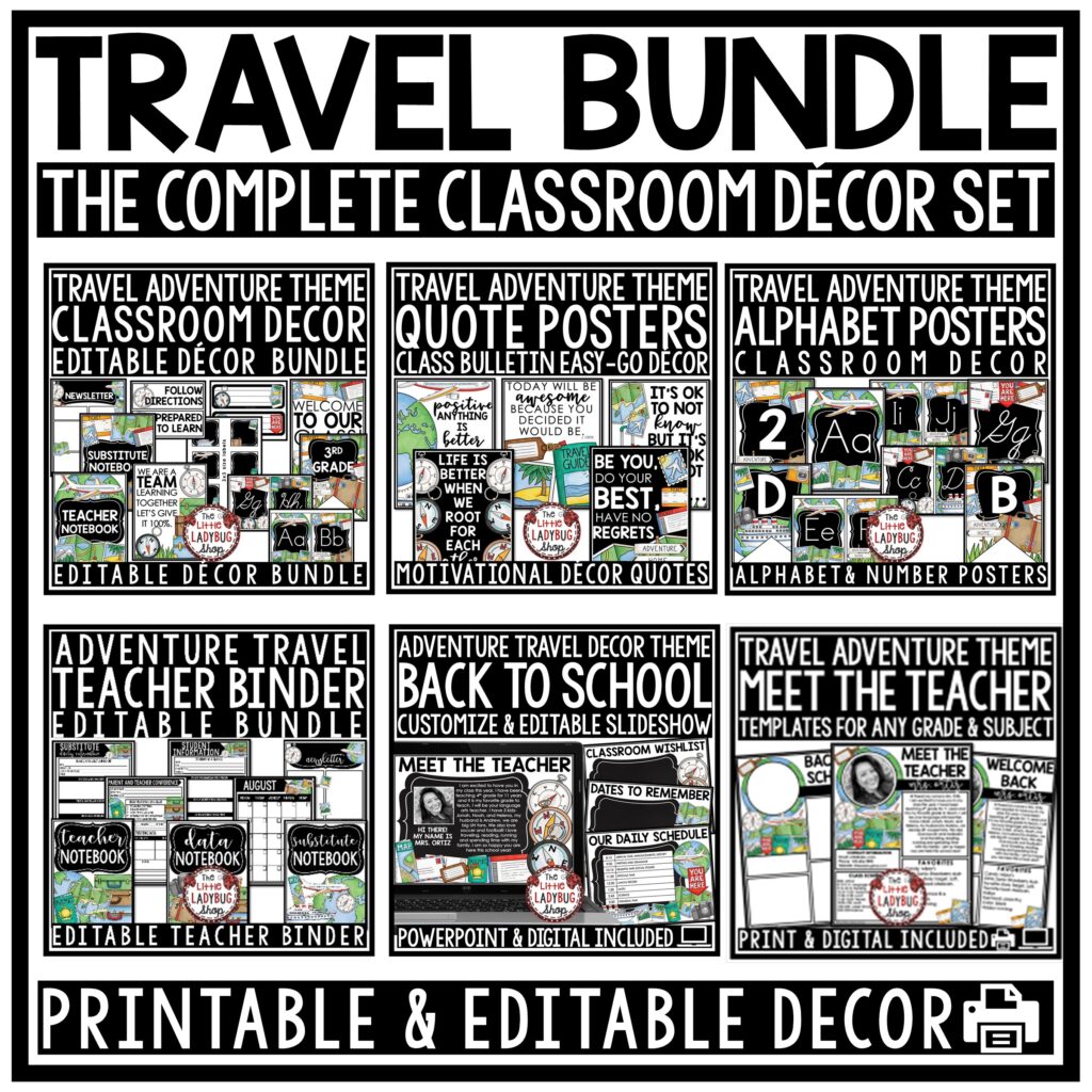 World Travel Theme Back to school class decor