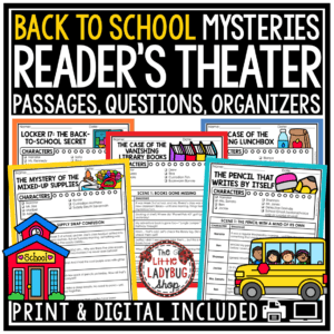 Readers Theater Script Back to School Reading Activities 3rd 4th Grade