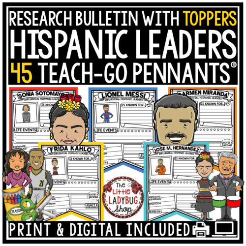 Hispanic Heritage Month Research Activities Bulletin Board