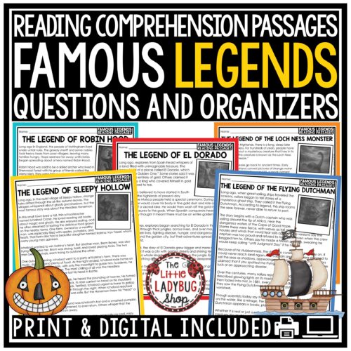 Legends Reading Passages The Legend of Sleepy Hollow Robin Hood