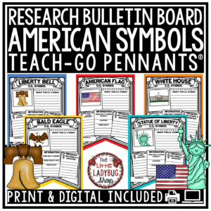 US Symbols of the United States American Landmark Activity Worksheets