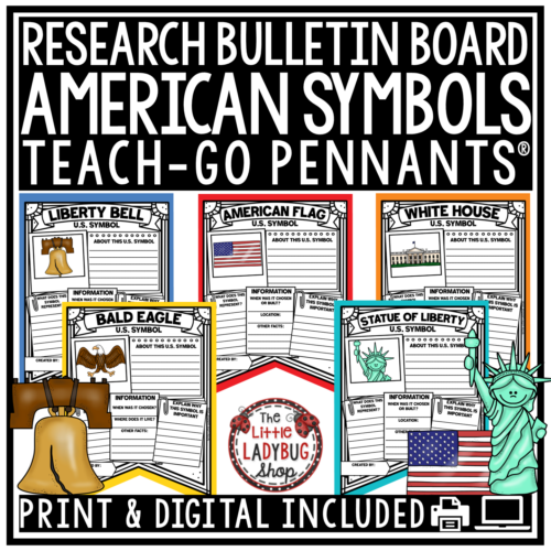 US Symbols of the United States American Landmark Activity Worksheets