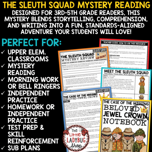 Critical Thinking Problem-Solving Inferencing Mystery Reading Activities
