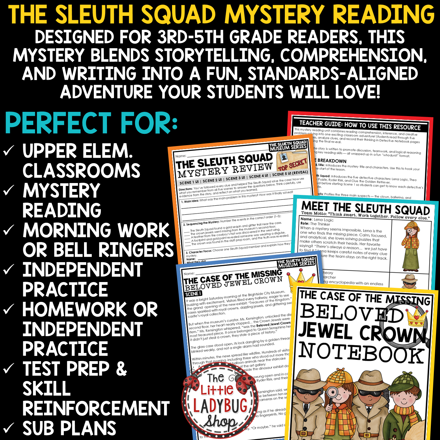 Critical Thinking Problem-Solving Inferencing Mystery Reading Activities