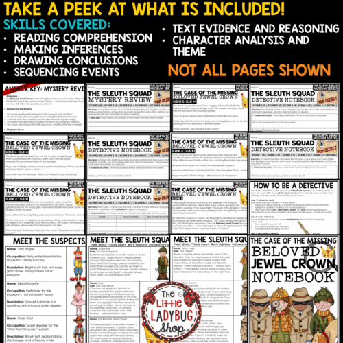 Critical Thinking Problem-Solving Inferencing Mystery Reading Activities